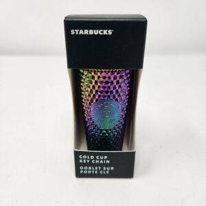 Starbucks Multicolor Cold Cup Key Chain